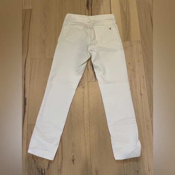 Kate Spade Perry Street Jeans Size 28 Play Hooky Slim Straight Leg White Denim - Picture 6 of 11